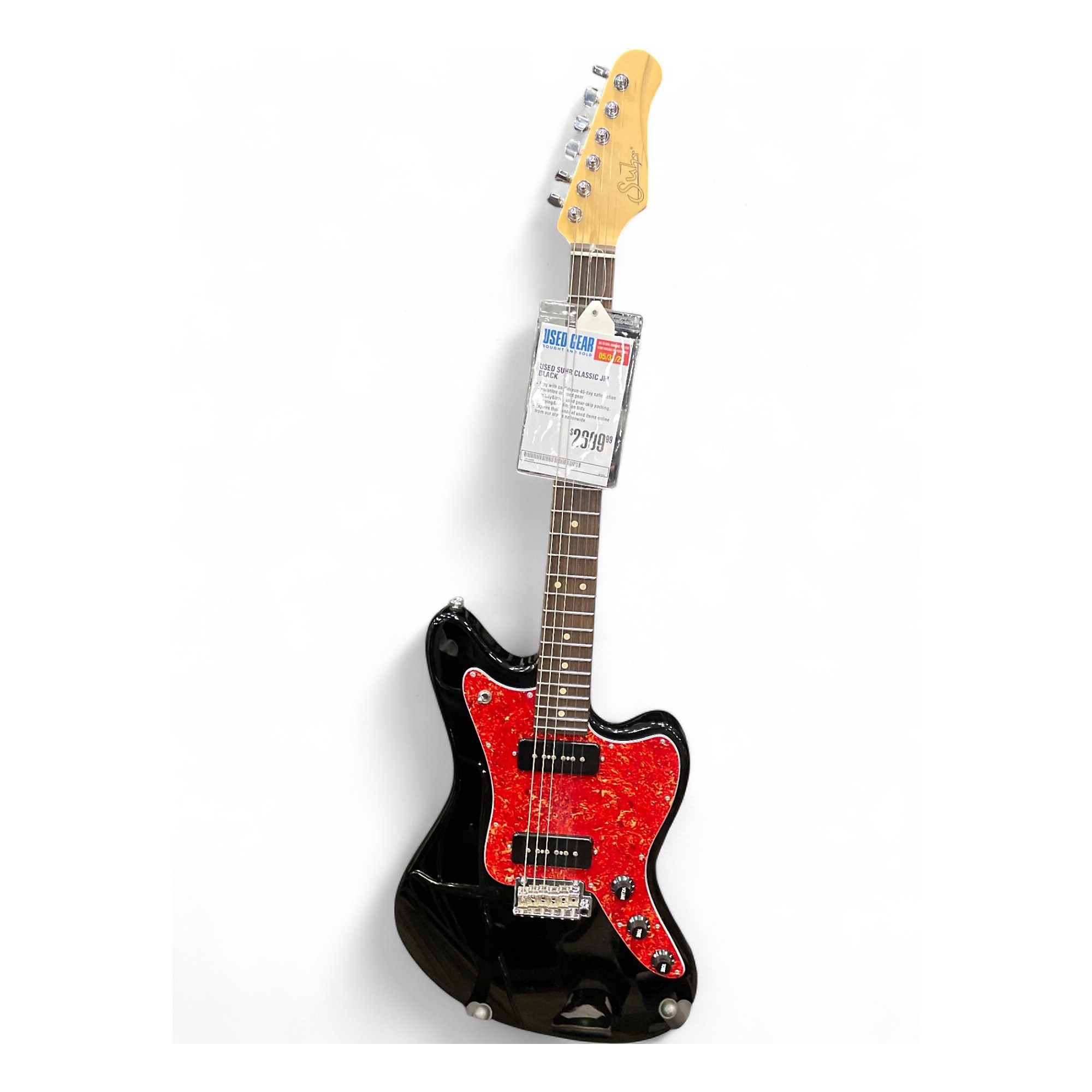 Suhr Classic JM Tremolo S90 Electric Guitar - Black | Sweetwater