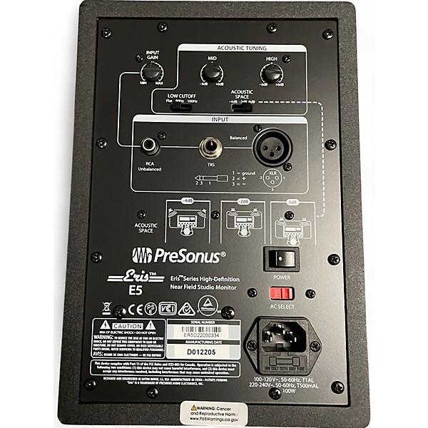 Used PreSonus Eris E5 Powered Monitor
