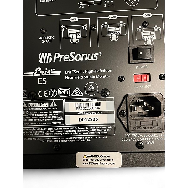 Used PreSonus Eris E5 Powered Monitor