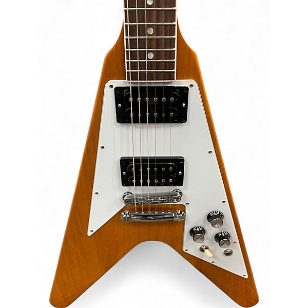 Used Gibson '70S FLYING V Antique Natural Solid Body Electric Guitar