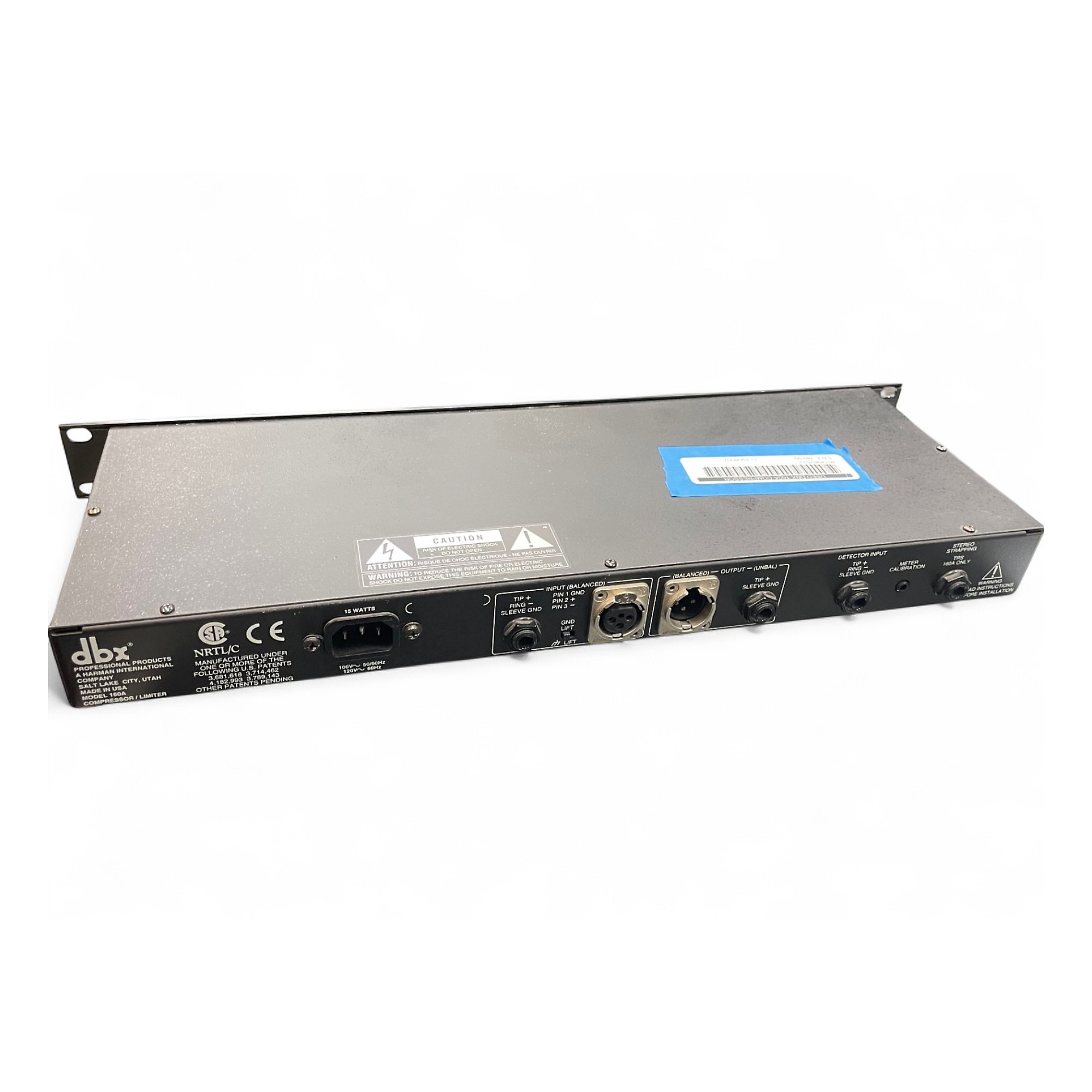 【完動品 】dbx 160A USA製 dbx 160A Compressor Limiter Dynamic Signal Processor