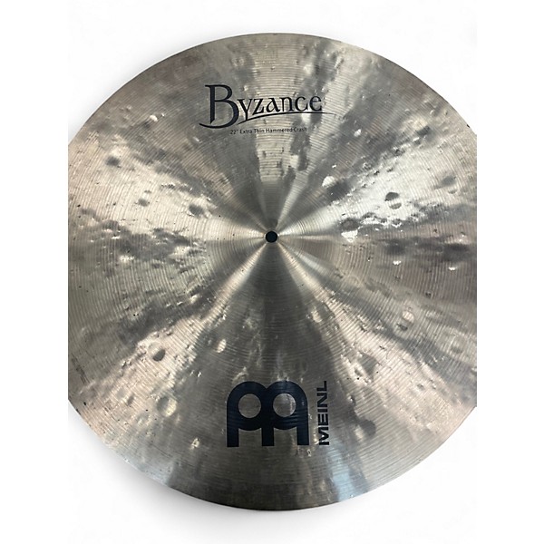 Used MEINL 22in Byzance EX Thin Hammered Crash Cymbal