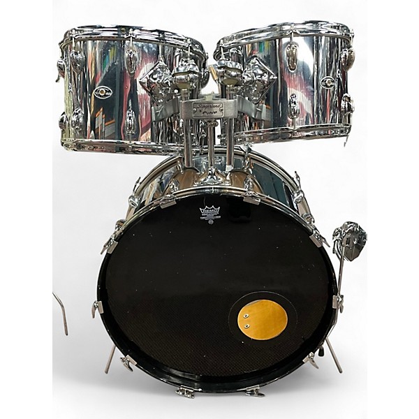 Vintage 1970s Slingerland 4 Piece New Rock Kit Chrome CHROME Drum Kit