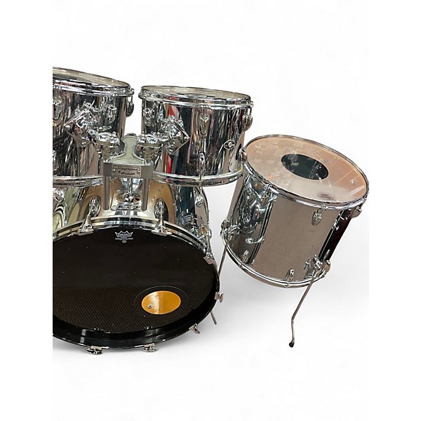 Vintage 1970s Slingerland 4 Piece New Rock Kit Chrome CHROME Drum Kit