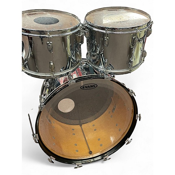 Vintage 1970s Slingerland 4 Piece New Rock Kit Chrome CHROME Drum Kit