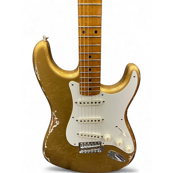 Used Fender LTD 56 STRATOCASTER RELIC CUSTOM SHOP Aztec Gold Solid Body Electric Guitar
