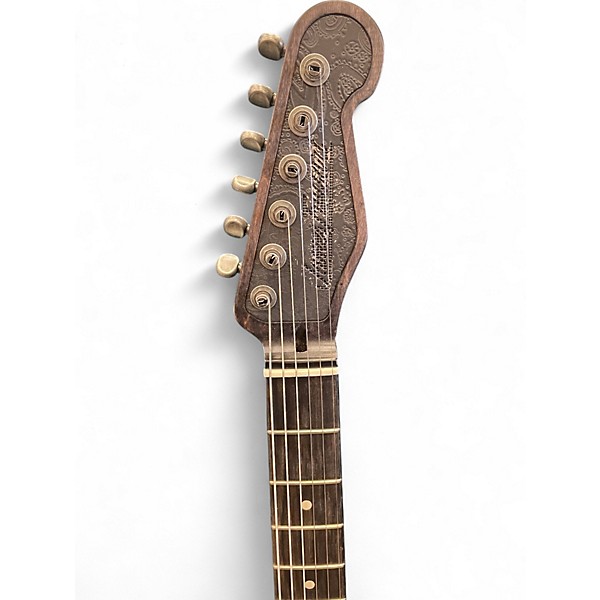 Used 2024 James Trussart Deluxe Steelcaster W/ B16 Bigsby black/perforated Hollow Body Electric Guitar