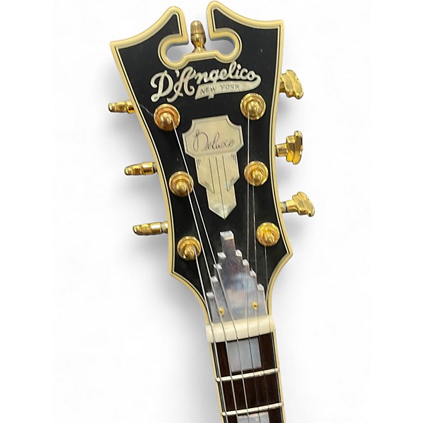 Used D'Angelico DLX DCTP Matte Blue Hollow Body Electric Guitar