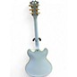 Used D'Angelico DLX DCTP Matte Blue Hollow Body Electric Guitar