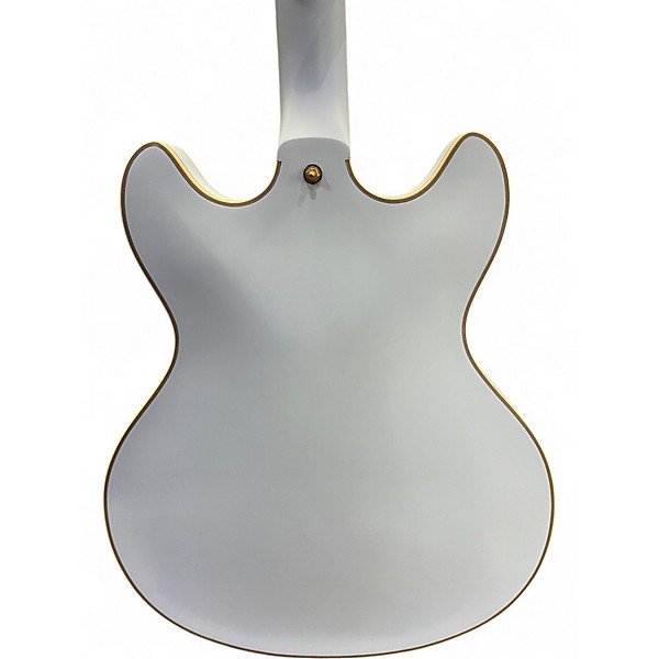 Used D'Angelico DLX DCTP Matte Blue Hollow Body Electric Guitar