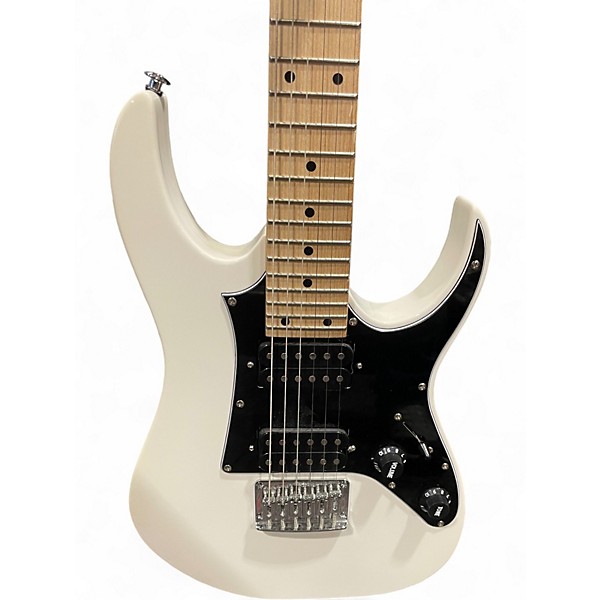 Used Ibanez MIKRO Arctic White Solid Body Electric Guitar