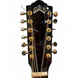 Used Guild F-2512CE DELUXE Natural 12 String Acoustic Electric Guitar