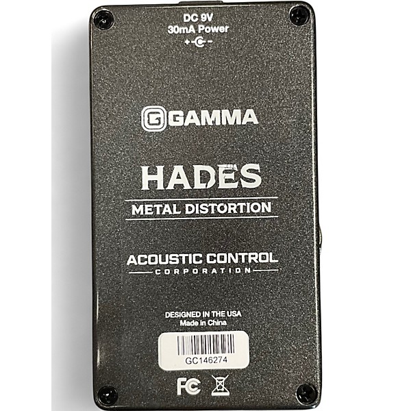 Used GAMMA Hades Metal Distortion Effect Pedal