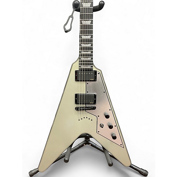 Used Schecter Guitar Research Diamond Series V-1 Platinum rusty gray Solid Body Electric Guitar