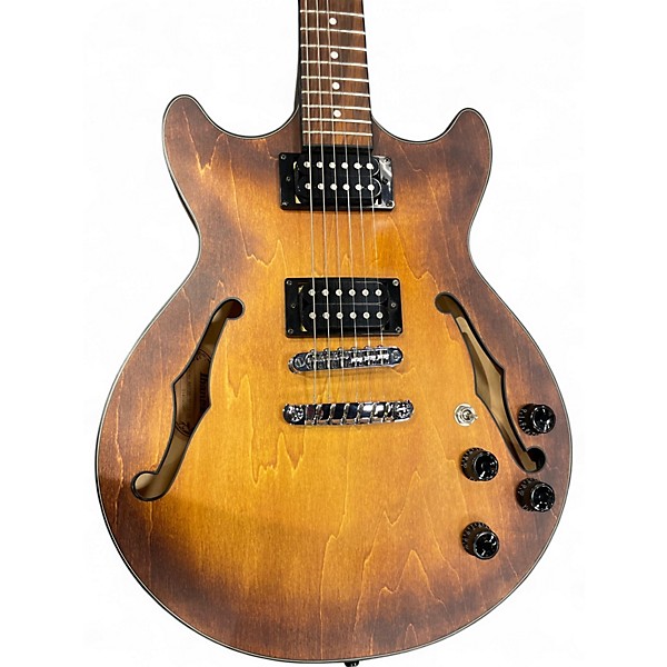 Used Ibanez AM73B Archtop Sunburst Hollow Body Electric Guitar