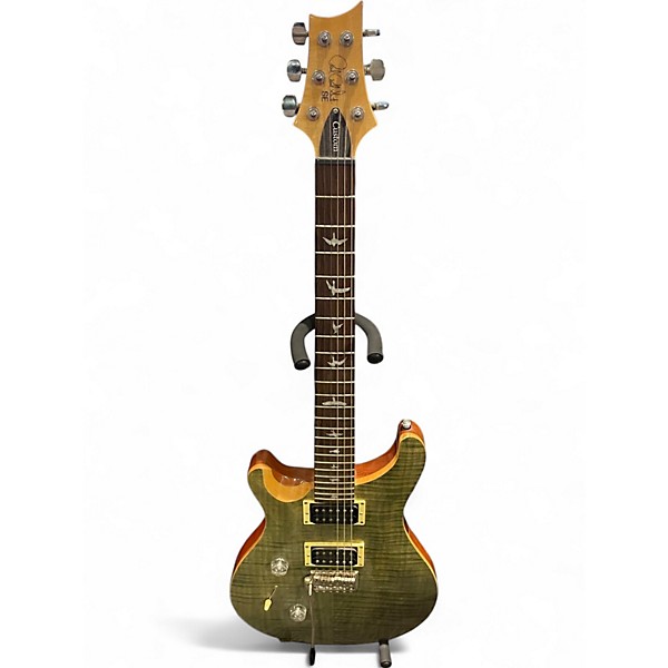 Used PRS SE CUSTOM LH LIGHT GREEN Solid Body Electric Guitar