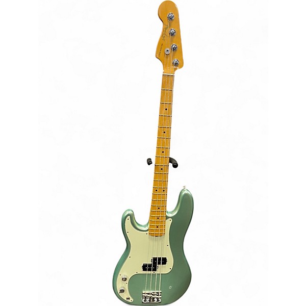 Used Fender American Professional II Precision Bass Left Handed Green Electric Bass Guitar