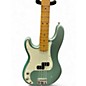 Used Fender American Professional II Precision Bass Left Handed Green Electric Bass Guitar
