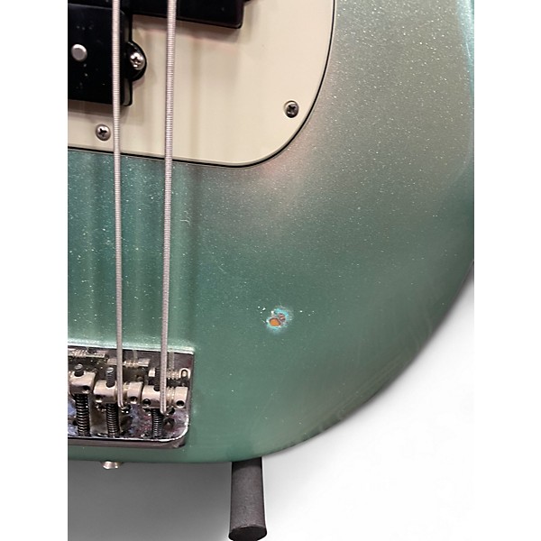 Used Fender American Professional II Precision Bass Left Handed Green Electric Bass Guitar
