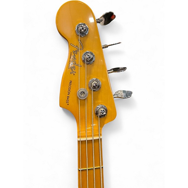 Used Fender American Professional II Precision Bass Left Handed Green Electric Bass Guitar