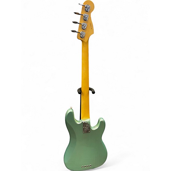 Used Fender American Professional II Precision Bass Left Handed Green Electric Bass Guitar