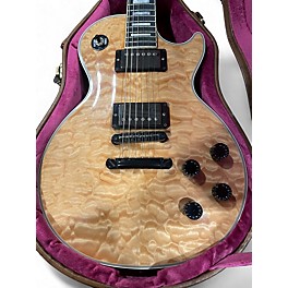 Used Gibson Les Paul Custom NATURAL QUILT Solid Body Electric Guitar
