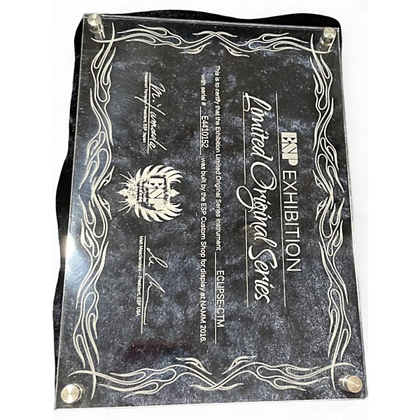 Used 2016 ESP USA Eclipse Tiger Eye BURST Solid Body Electric Guitar