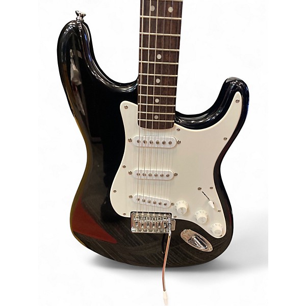 Used Squier Affinity Stratocaster Black Solid Body Electric Guitar