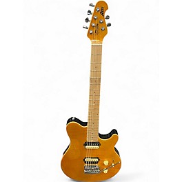 Used Sterling by Music Man Sub AX3 Axis Gold Solid Body Electric Guitar
