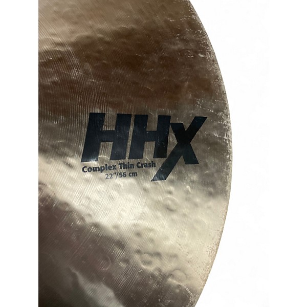 Used SABIAN 22in HHX COMPLEX THIN CRASH Cymbal