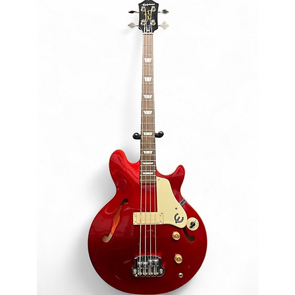 Used Epiphone Jack Casady Signature Red Electric Bass Guitar