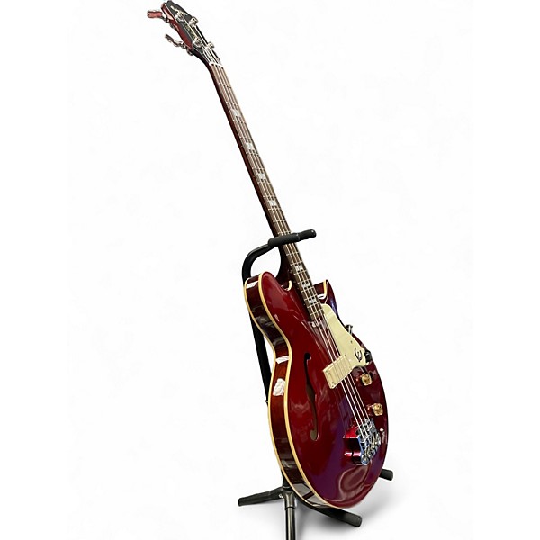 Used Epiphone Jack Casady Signature Red Electric Bass Guitar