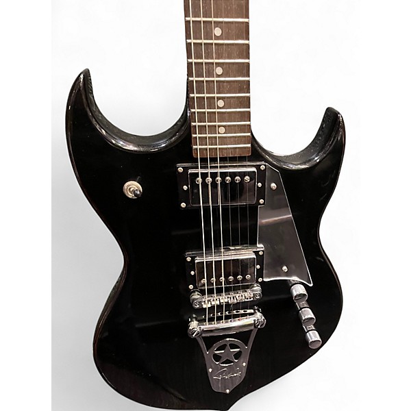 Used Silvertone Paul Stanley Sovereign Special Black Solid Body Electric Guitar