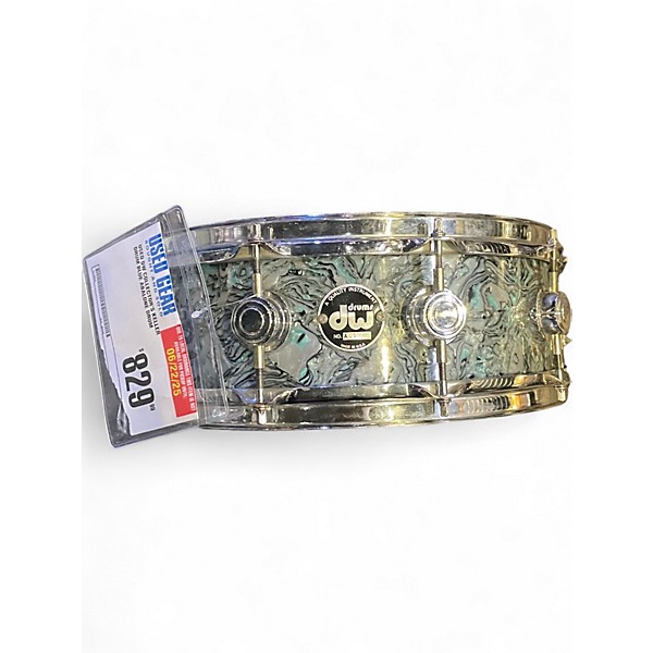 Used DW 14in Collector's Keller Drum Blue Abalone Drum