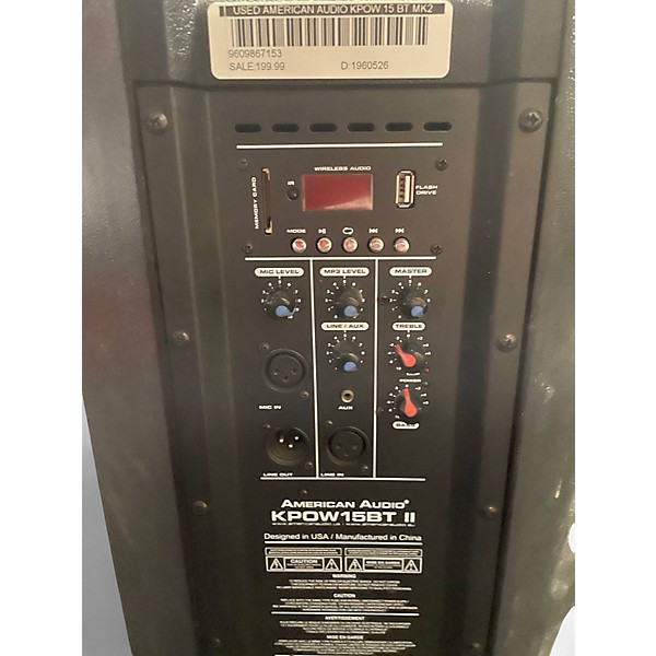 Used American Audio KPOW 15 BT MK2 Powered Speaker