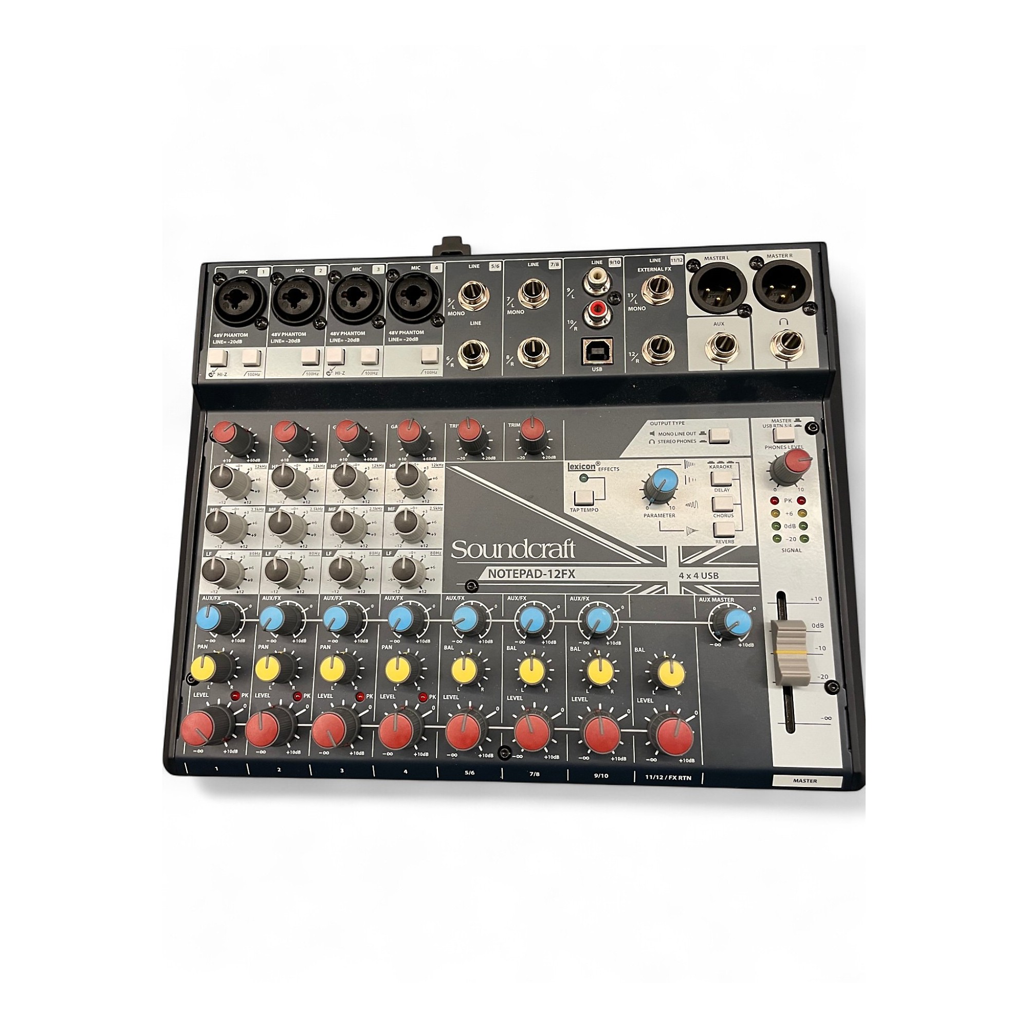 Soundcraft Notepad 12FX サウンドクラフトミキサーUSED Used Soundcraft NOTEPAD 12FX Unpowered Mixer | Guitar Center