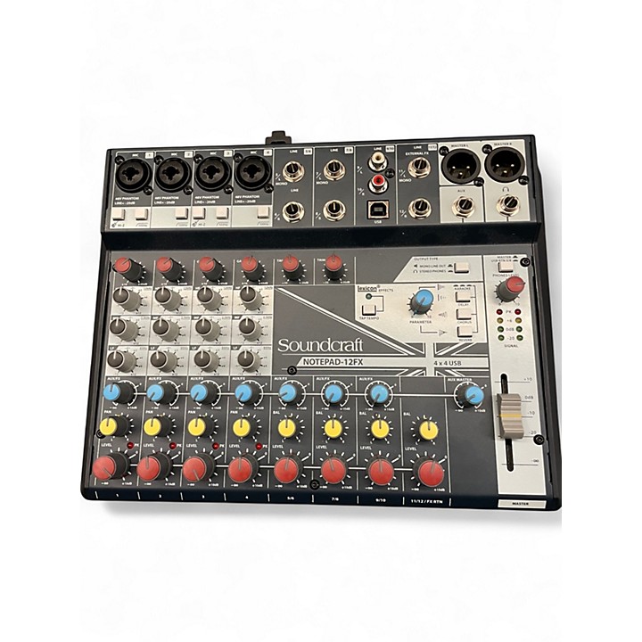 Soundcraft Notepad 12FX サウンドクラフトミキサーUSED Used Soundcraft NOTEPAD 12FX Unpowered Mixer | Guitar Center