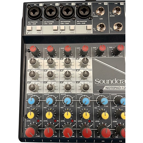 Soundcraft Notepad 12FX サウンドクラフトミキサーUSED Used Soundcraft NOTEPAD 12FX Unpowered Mixer | Guitar Center