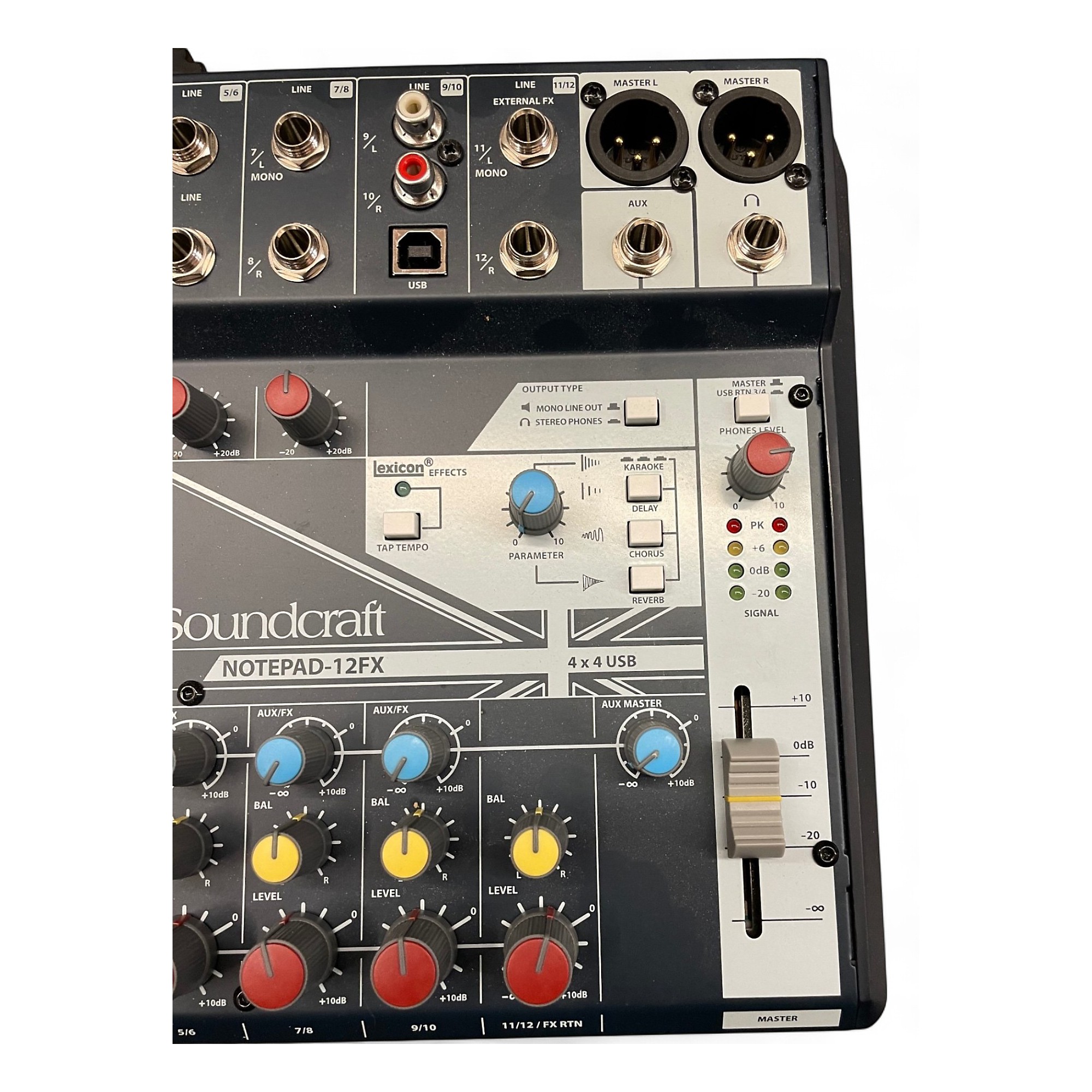 Soundcraft Notepad 12FX サウンドクラフトミキサーUSED Used Soundcraft NOTEPAD 12FX Unpowered Mixer | Guitar Center