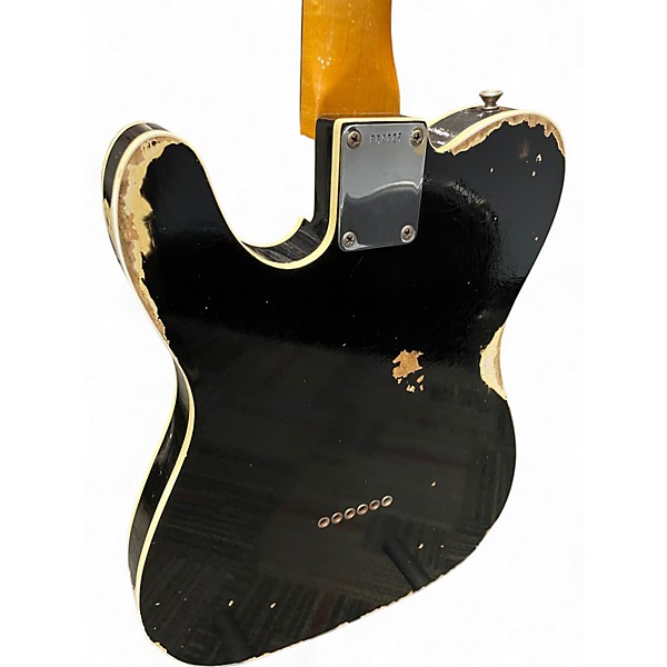 Used Fender telecaster wildwood 10 relic Black Solid Body Electric Guitar