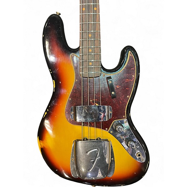 Used Fender LIMITED EDITION CUSTOM SHOP 60 JAZZ BASS RELIC Sunburst Electric Bass Guitar