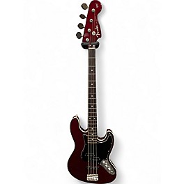 Used Fender Aerodyne Jazz Bass Burgundy Electric Bass Guitar