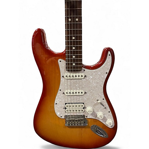 Used Fender AM STANDARD STRAT TR CHERRY BURST Solid Body Electric Guitar