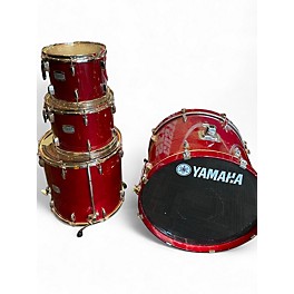Used Yamaha 4 Piece Stage Custom Red Drum Kit