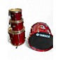 Used Yamaha 4 Piece Stage Custom Red Drum Kit thumbnail
