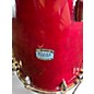 Used Yamaha 4 Piece Stage Custom Red Drum Kit