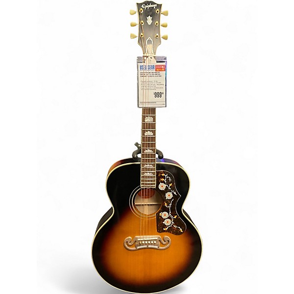 Used Epiphone Inspired by Gibson 1957 SJ-200 Vintage Sunburst Acoustic Electric Guitar