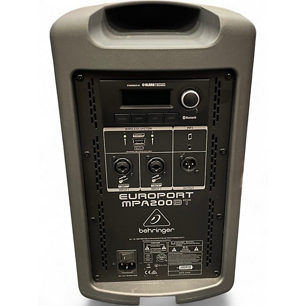 Used Behringer MPA200BT Powered Speaker