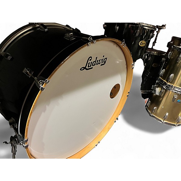 Used Ludwig 4 Piece Centennial Black Drum Kit
