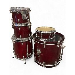 Used Premier 5 Piece CABRIA XPK Trans Red Drum Kit